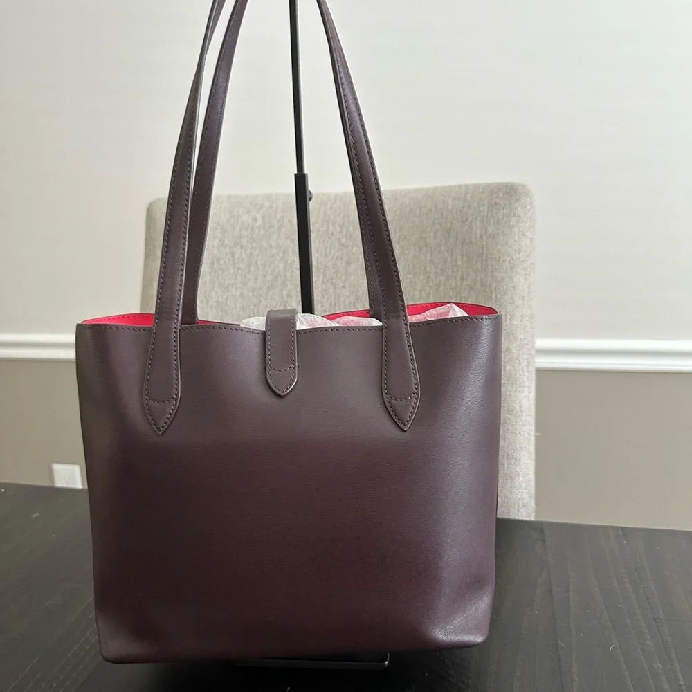 Kate Spade Mauve Tote with Clover Accent - Picture 2 of 7